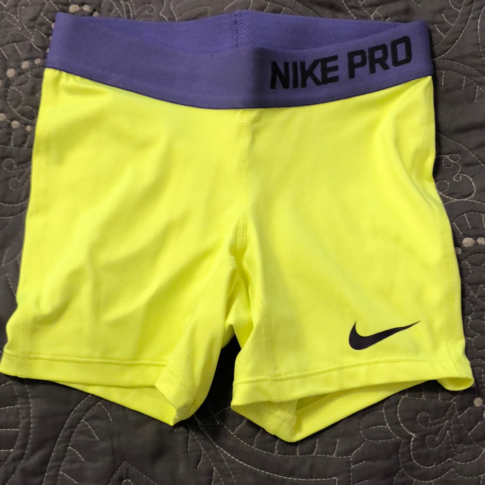 Nike Bright Yellow Spandex